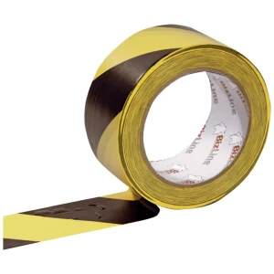 Bizline Yellow/Black Adhesive Demarcation Tape