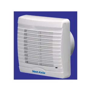 Vent Axia Bathroom Fan 15W 230V White Timer+Shutter 231 x 146mm