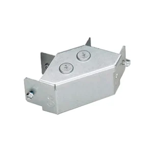 Salamandre IP30 1 Compartment Pre-Galvanised Steel Distribution Trunking Top Lid 90° Gusset Bend 100mm x 50mm