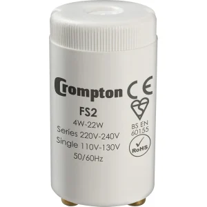Crompton FS2 Fluorescent Lamp Starter Switch 4W-22W Series