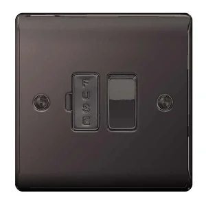 BG Nexus NBN50 Black Nickel Switched Connection Unit 13A