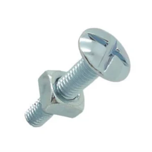 Roofing Nut and Bolt M6x12 BZP