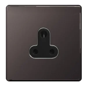 Black Nickel 5A Unswitched Socket Round Pin Black Insert Round Pin And Export Socket Outlet