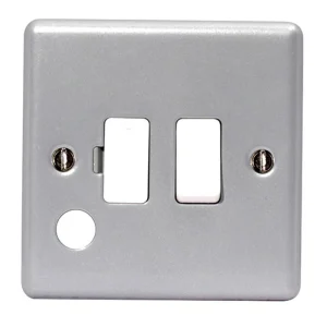 Connection Unit Fused Switched Flex Outlet Metal Clad + Blank