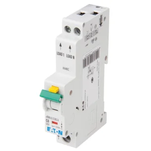 Eaton Memshield 3 1P+N 6A RCBO Type C 10kA 30MA 17.7 x 120 x 76mm