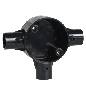 Schneider Mita 25PB/3WBX 3-Way PVC Tee Box 25mm Black