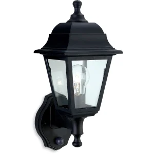 Oslo Outdoor Resin Uplight Lantern with PIR