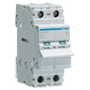Switch Disconnector Double Pole 63A 250V