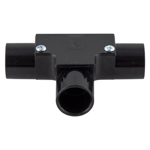 Marshall-Tufflex PVC Round Conduit Inspection Tee 20mm Black – Go ...