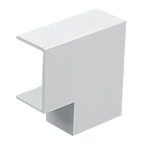 Mini Trunking PVC-U Square Flat Angle 25 x 50mm White