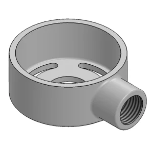 Box Terminal/Stop End Extension 20mm Steel Galvanised