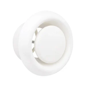 Diffuser Circular Duct Valves With Spring Connection 100mm 4in White