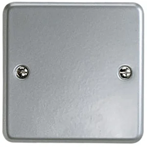 Blanking Plate Without Backbox 86 x 86mm Aluminium