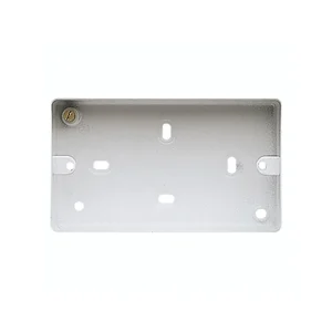 Box 2 Gang Surface Ko 86 x 146 x 48mm Metal White