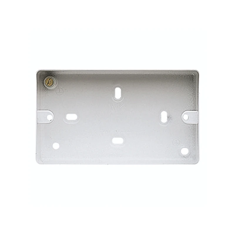 Box 2 Gang Surface Ko 86 x 146 x 48mm Metal White - Image 2