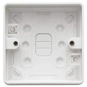 Box 1 Gang PVC Surface 87 x 87 x 32mm White