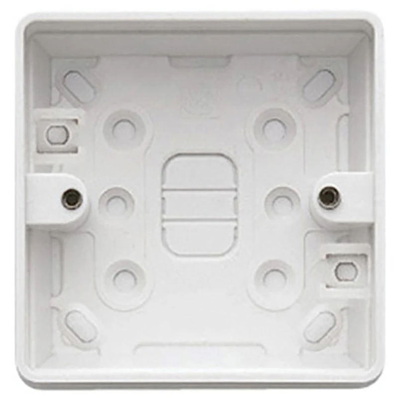 Box 1 Gang PVC Surface 87 x 87 x 32mm White