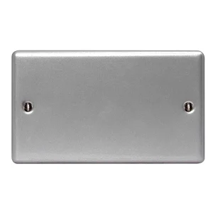 Metal Clad 2 Gang Blank Plate