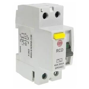 Wylex 40A 30mA DP Type A RCCB