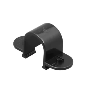 Spacer Bar Snap Saddle for Round Conduit PVCu 20mm Black