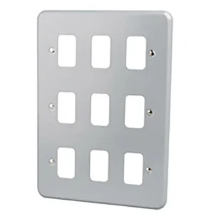 Front Plate 9 Module 146 x 207mm Aluminium