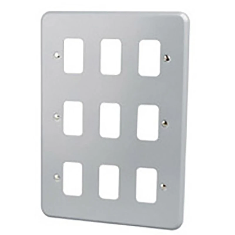 Front Plate 9 Module 146 x 207mm Aluminium
