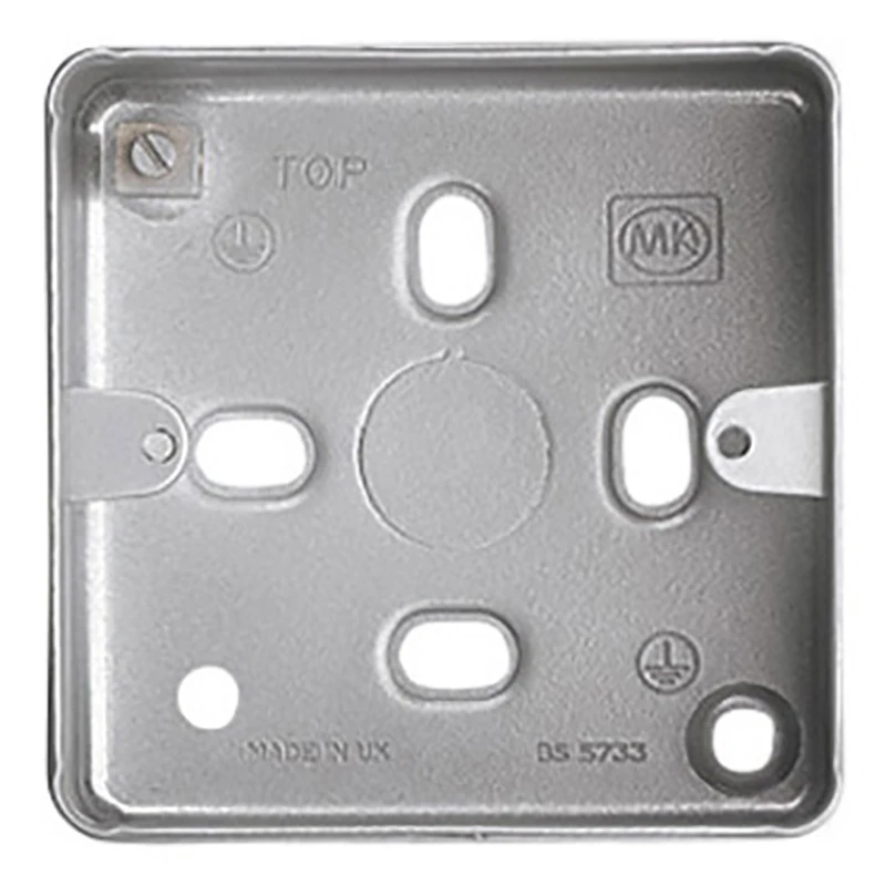 Grid Plus Box 1 & 2 Gang Surface 73x73x40mm Aluminium - Image 2