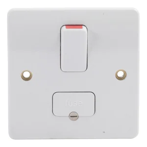 MK K1040WHI Double Pole Connection Unit - 13A Switched Fused Spur White