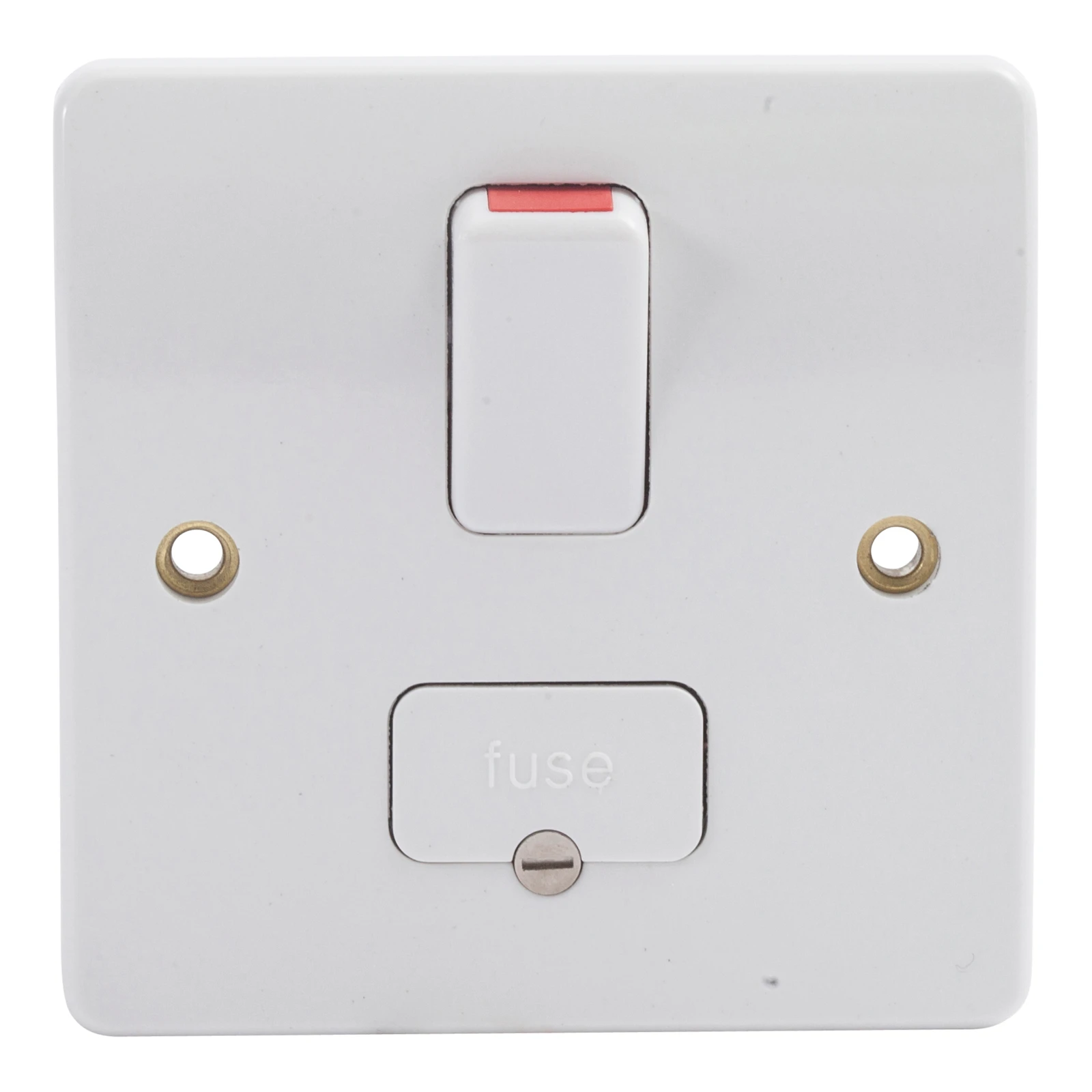 MK K1040WHI Double Pole Connection Unit - 13A Switched Fused Spur White - Image 2