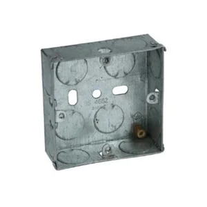 Steeple S1001N 1 Gang Flush Mount Metal Back Box 16mm