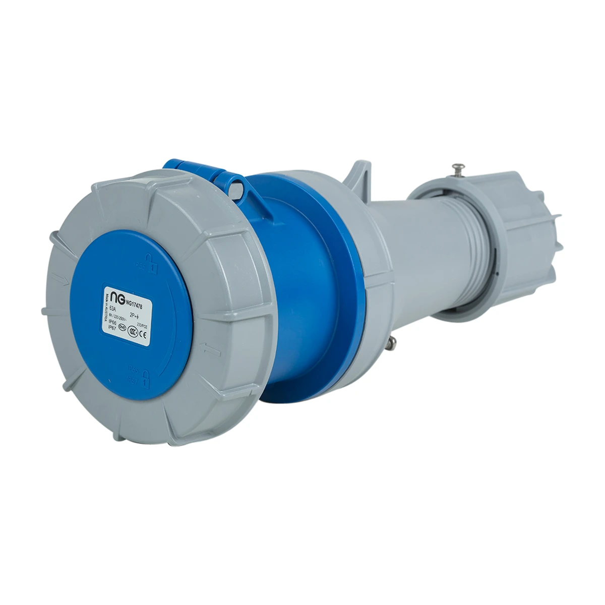 Niglon 17478 Trailing Socket 63A 3 Pin 240V - Image 2