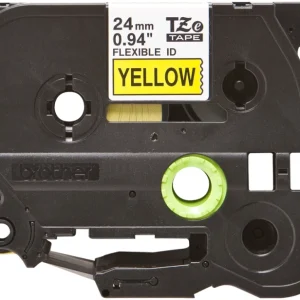 Brother Pro Tape TZE-FX251 Flexible ID Tape Black on White 24mm