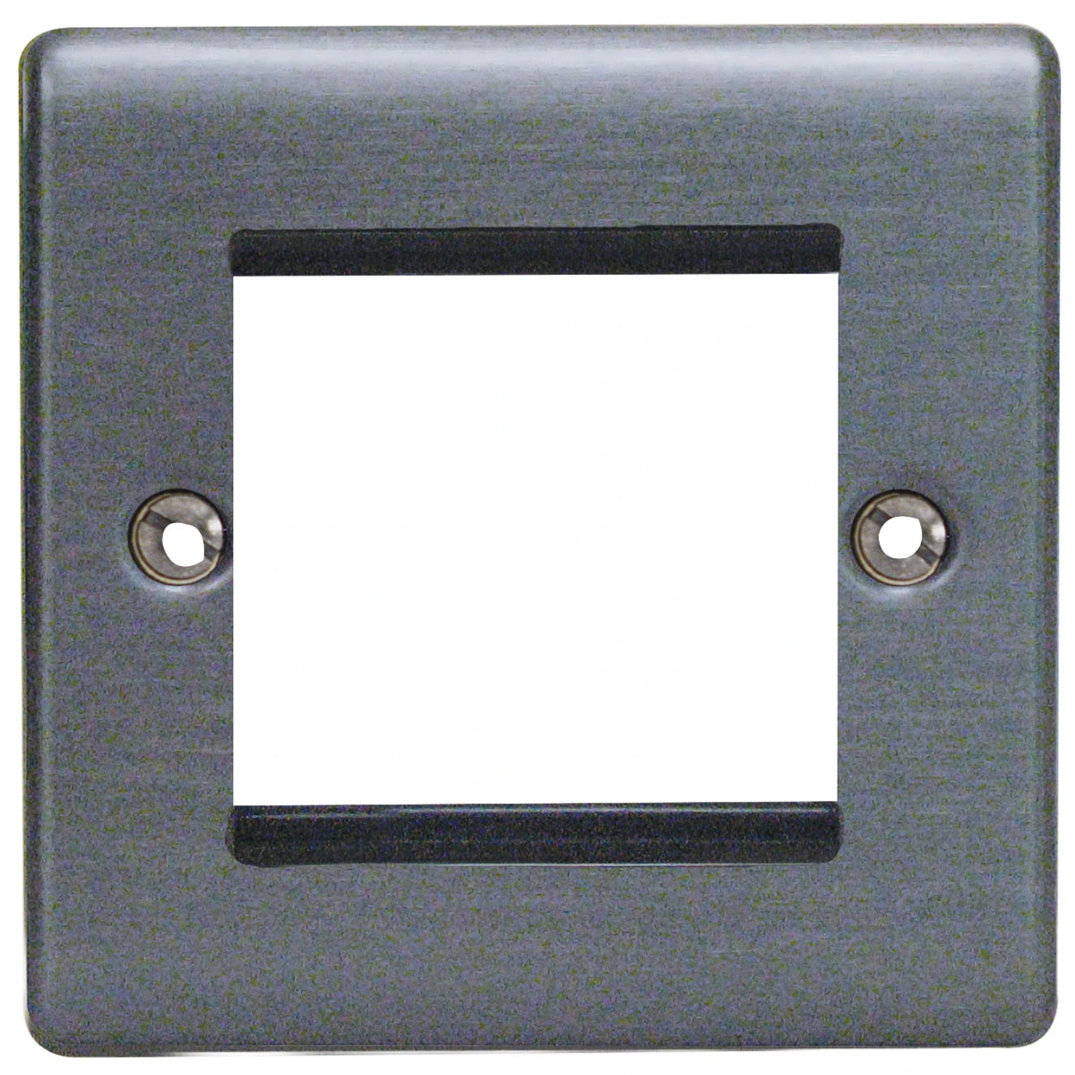 Designa 25FACE2MOD 1 Gang 2 Euro Module Grid Plate Graphite - Image 2