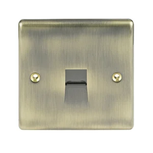 BG Nexus NABBTS1 Antique Brass Telephone Master Slave 1 Gang