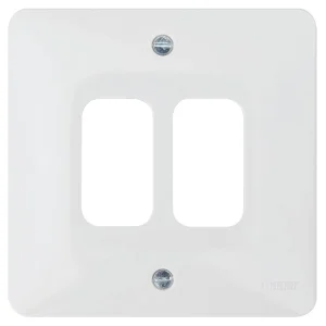 Grid Plate 2 Gang Moulded Grey Part M