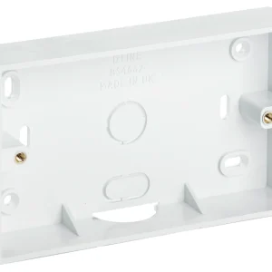 D-Line TSB28W Twin Surface Pattress Box 28mm White