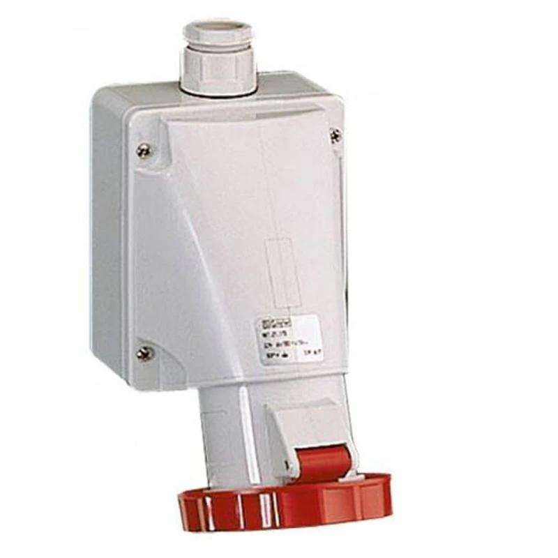 Niglon 17178 Angled Wall Socket 63A 3 Pin 240V - Image 2