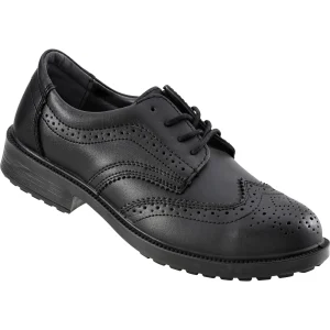 Brooklyn S3 Flexible Shock-Resistant Brogue Shoe Size 8 Black