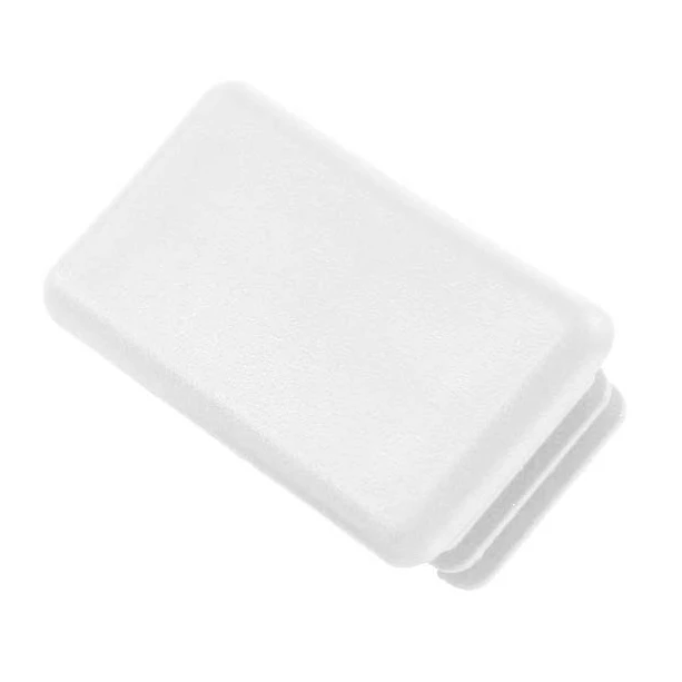 Small End Cap PVC 41 x 21mm White 100/Pack - Image 2