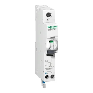 Schneider  RCBO iC60H Single Pole+Neutral Class A Type B 6A 30mA 10kA