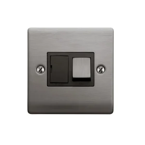 Designa 25SPU13 1 Gang 13A Switched Fused Spur Connection Unit Graphite with Black insert