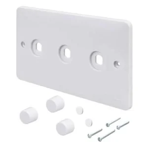 3 Gang Rotary Dimmer Switch Plate Kit