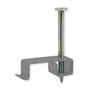 Unicrimp QMC6 Metal Fire Safe T&E Cable Clips for 4mm2 - 6mm2 T&E - 100 Pack