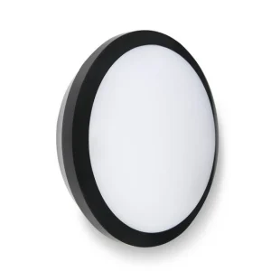 Black IP65 18-27W 2100-3200LM 6500K / 4000K / 3000K Wattage and Colour Switchable Bulkhead