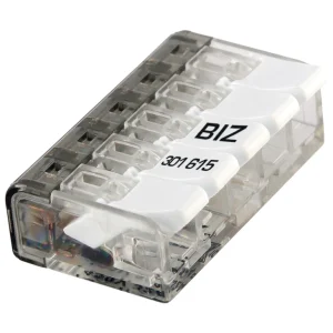 Bizline BizWing Lever Connector 5 Way 32A for up to 4mm Cables - Pack of 25