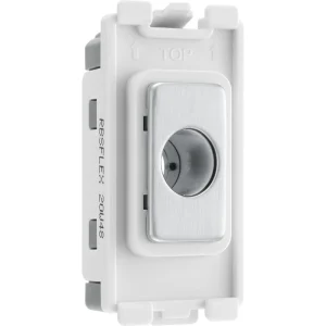 Nexus Grid Brushed Steel Flex Outlet (up to 10mm)