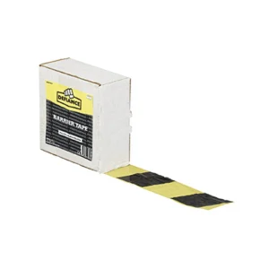Tape Barrier Hazard 500m x 75mm Black+Yellow