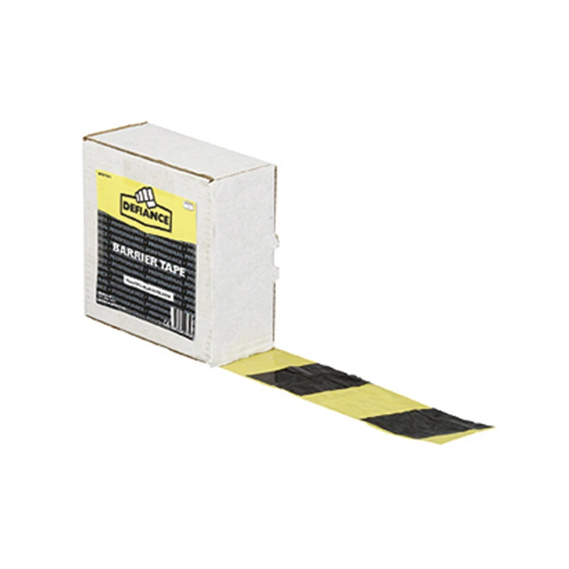 Tape Barrier Hazard 500m x 75mm Black+Yellow - Image 2