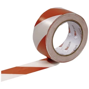 Bizline Red/White Adhesive Demarcation Tape