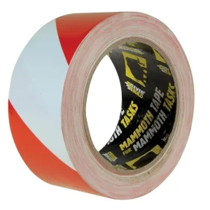 Red/White S/A Hazard/Floor Tape 50mm x 33m